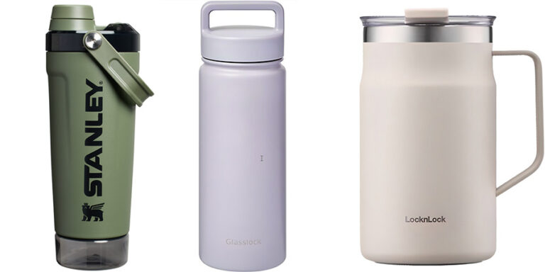 보온보냉 텀블러 추천: 스탠리 액티브 쉐이커 591ml · 글라스락 스포티 · 락앤락 메트로 머그 비교