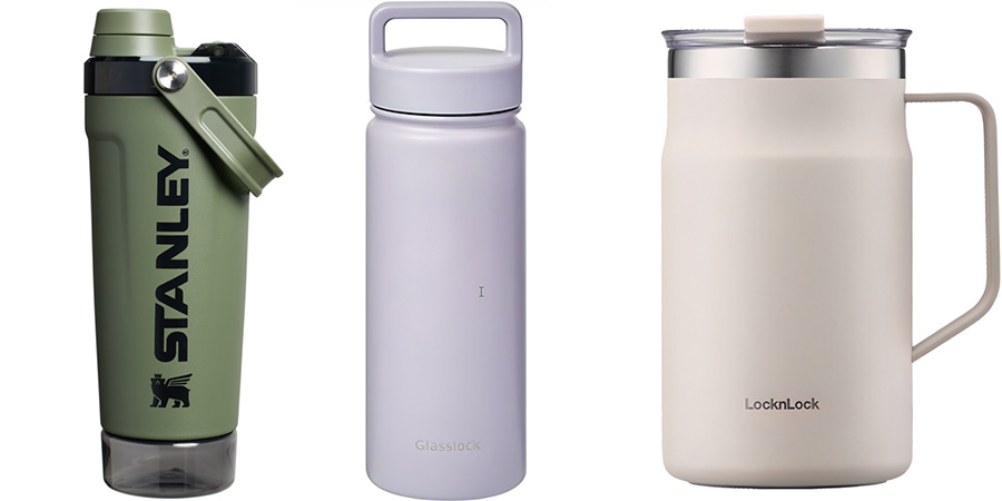 보온보냉 텀블러 추천: 스탠리 액티브 쉐이커 591ml · 글라스락 스포티 · 락앤락 메트로 머그 비교