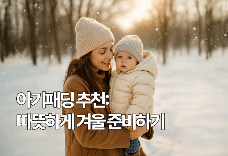 아기패딩 추천: 따뜻하게 겨울 준비하기