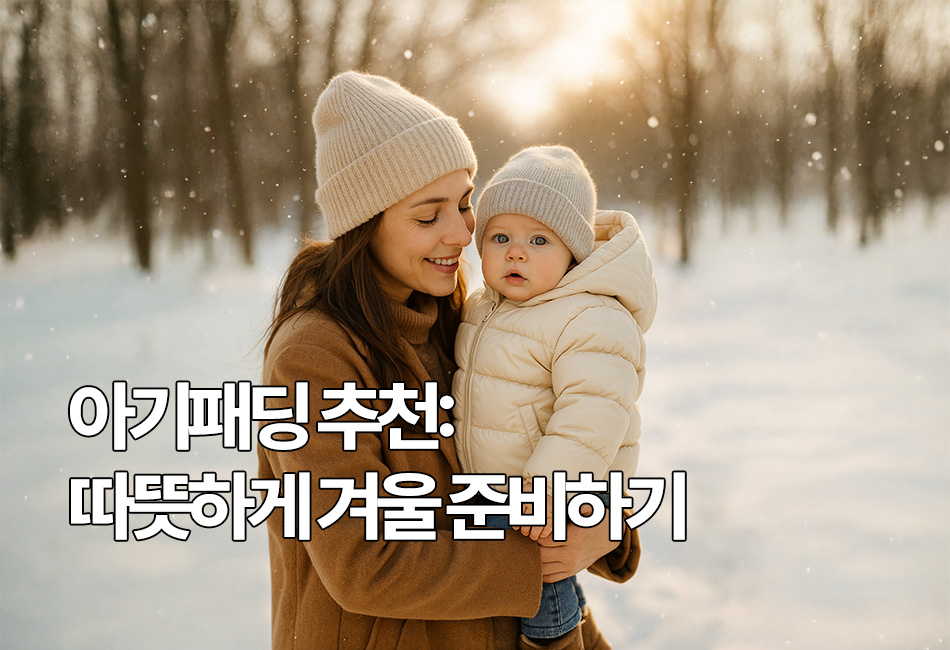 아기패딩 추천: 따뜻하게 겨울 준비하기