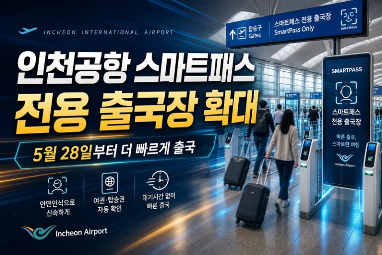 인천공항-스마트패스-전용-출국장-확대-운영-5월-28일부터-더-빠르게-출국하는-방법